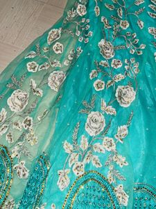 ✨ Turquoise Elegance Anarkali Dress ✨