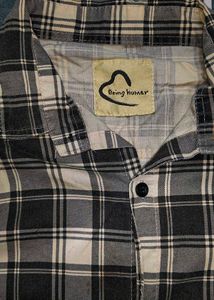 Men Check Cotton Shirt