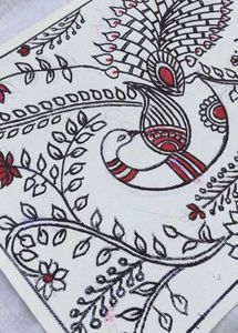 Canvas  Madhubani picock painting🔥💯✨️