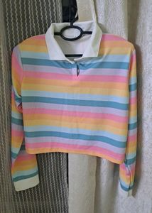 Striped Pastel Crop Top