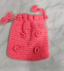 Crochet Handbag and Potli Combo