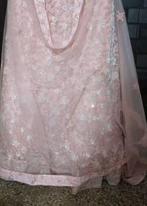 Baby pink lehnga for marriage