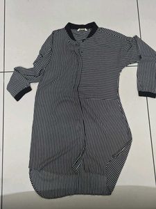 Striped Black & White Top
