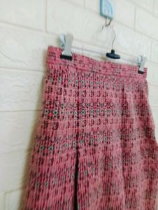 Pink Patterned Skirt