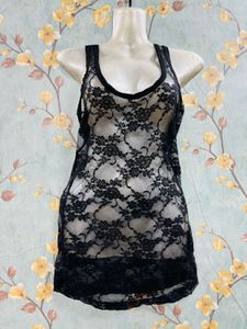 Floral Mesh Dress