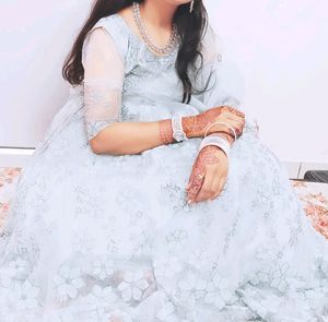 Very Light Blue Lehenga