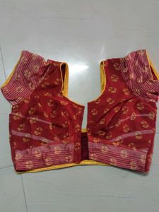 yellow Saree &amp; Blouse Set