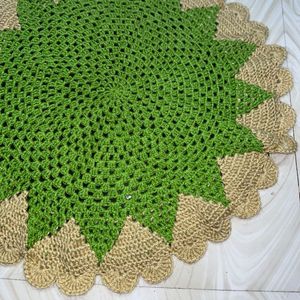 Crochet Heart Doormat