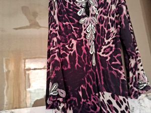 Tiger Printed Indo Wester Dress