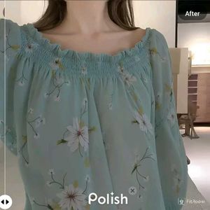 New With Tag Korean Clinched Waist Crop