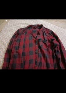 Red &amp; Gray Plaid Shirt
