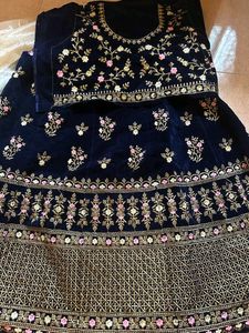 Velvet  Lehanga Choli