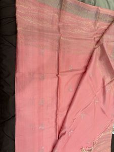 💯 Pure Silk Saree - Pink