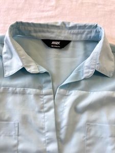 Light Blue Sleeveless Blouse