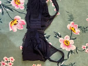 Navy Lace Bra