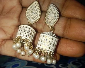 Oxidised Earing Set