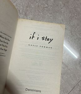 &#34;If I Stay&#34; By Gayle Forman