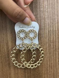 Chain Circle Earrings