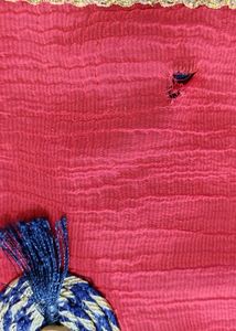 😍♥️Beautiful Red Blue Saree😍♥️