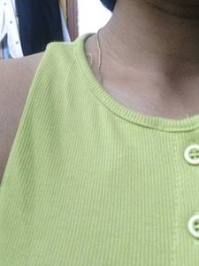 Green Crop Tank Top