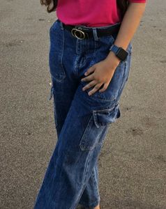 Blue Cargo Jeans