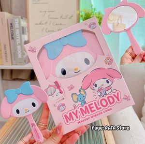 My Melody Mirror With Comb Set - Pink