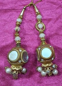 Golden Pearl Latkan Pair