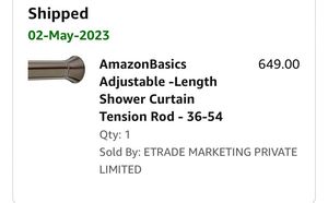 Amazon Basics Tension Rod For Bathroom Or Wardrobe