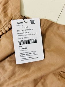 Elegant Brown  Tan Anarkali Suit