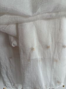 White Festive Dupatta