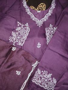 Kurta Set With Pant N Dupatta