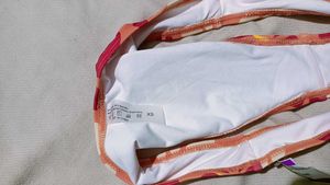 Orange Floral Print Brief