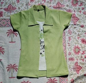 Cute Green Top