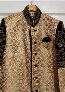 Velvet Sholder Design Sherwani