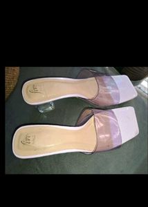 Stylish Clear Strap Sandals one time wear
