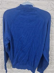 Blue 1/4 Zip Sweater