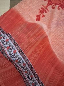 New Daily Wear Orange Saree