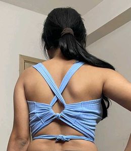 Sleeveless Crop Top  With Mini Cover Nipple