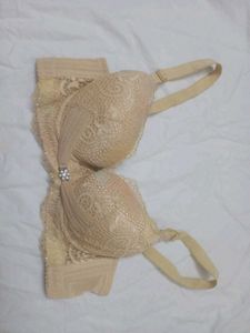 Lace Bra with Floral Detail