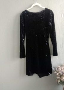 Glittery velvet dress