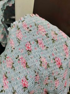 Floral Smocked Top