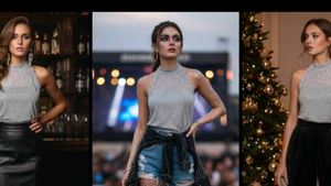 Elegant Grey Halter bckless dress