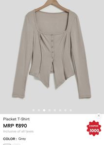 placket top from savana