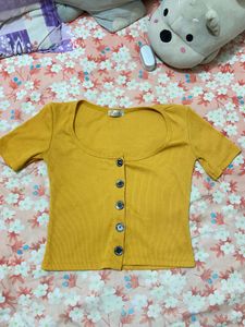 Deep Neck Crop Top | Size s | Good Quality