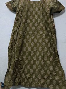 Elegant Olive Green Kurta