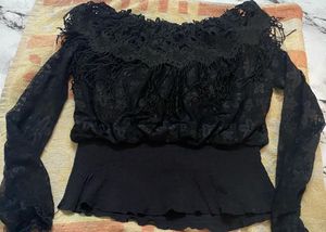 Black Off Shoulder Top