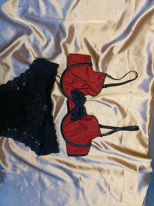 🇳🇿💫🎀Red &amp; Black Lingerie Set