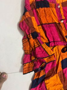 Colorful Checkered Dress