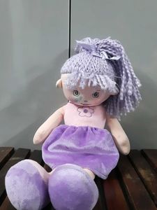 Purple Hair Plush Doll