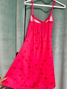 Hot Pink Floral Slip Dress